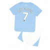 Manchester City Joao Cancelo #7 Hjemmedraktsett Barn 2023-24 Kortermet (+ korte bukser)